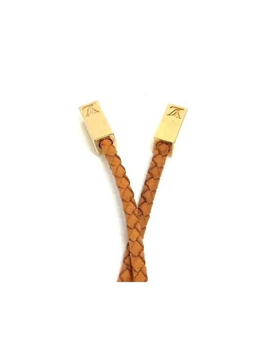 Louis Vuitton Santure VVN Tresse Rope Belt With Cord Brownish